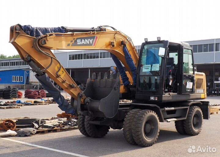Колёсный экскаватор SANY SY155W, 2024
