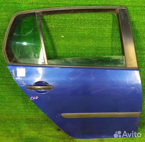 Дверь боковая Volkswagen Golf (V) 03-08 RR синяя с