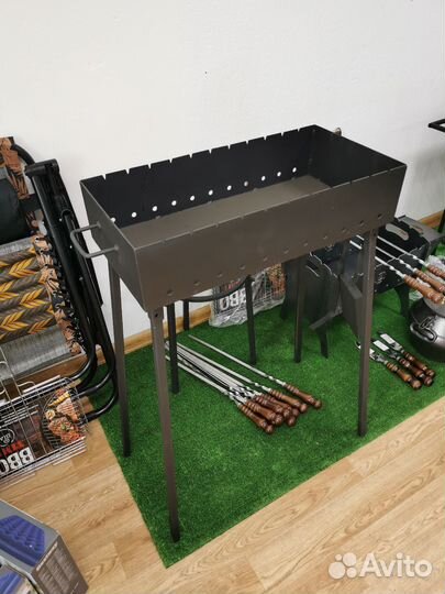 Мангал сборный 3 мм ГОСТ, окрашен термостойкой