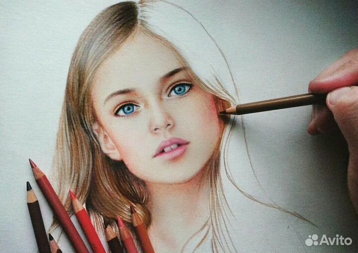 Портрет карандашем по фото