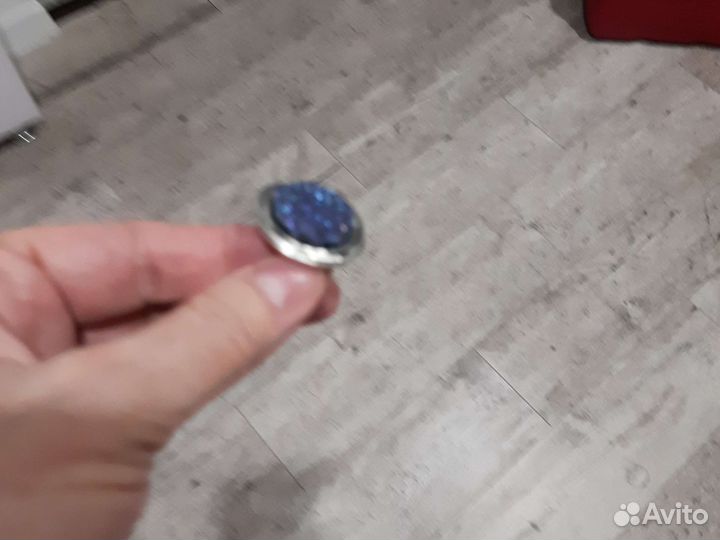 Кольцо и колье с камнем из вулканической породы