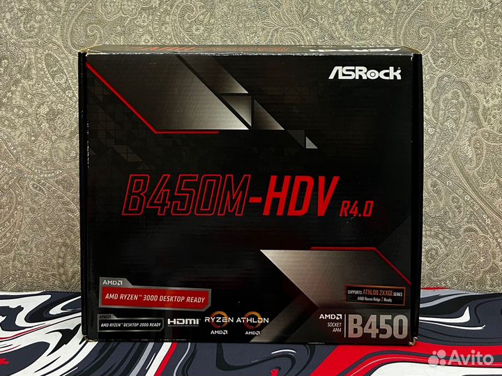 Материнская плата ASRock B450M-HDV, сокет: AM4