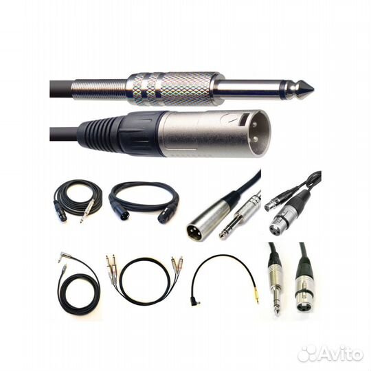 Кабели новые XLR Jack RCA mini XLR ручной работы