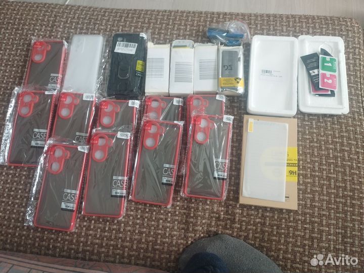 Чехлы защитные стекло и аккумуляторы