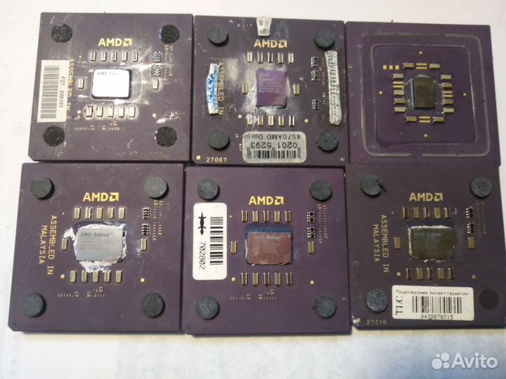 Старые процессоры интел и амд