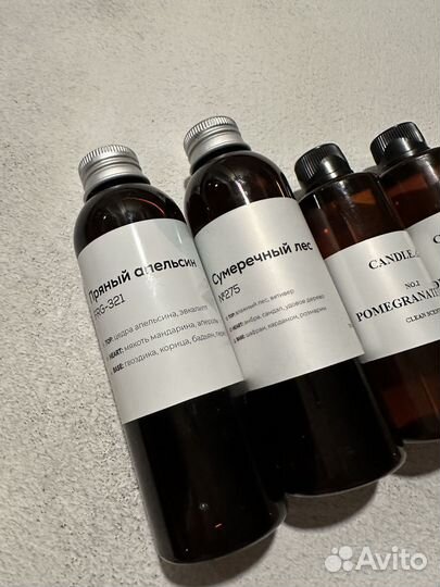 Ароматические масла отдушки для свечей
