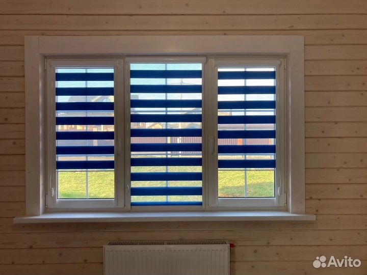 Рулонные шторы зебра