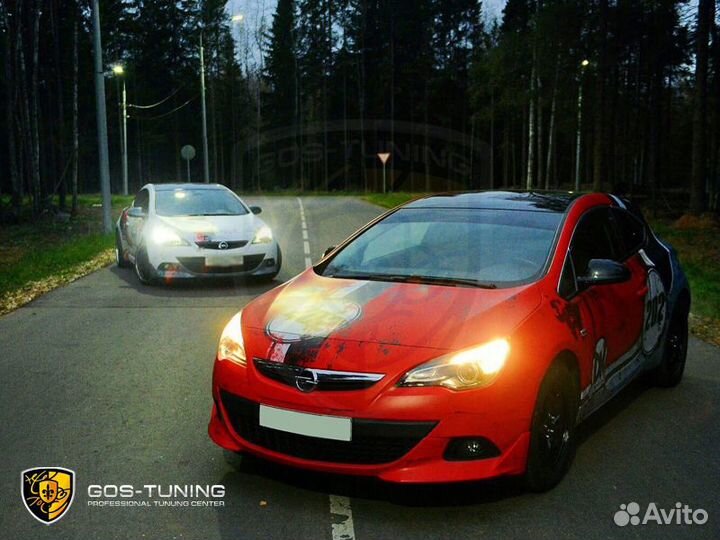 Накладка переднего бампера на Opel Astra J GTC