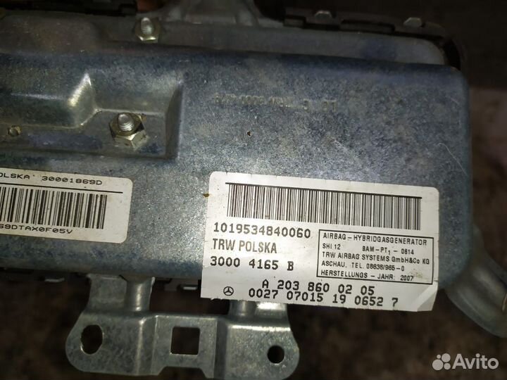 Подушки безопасности в двери Mercedes W211