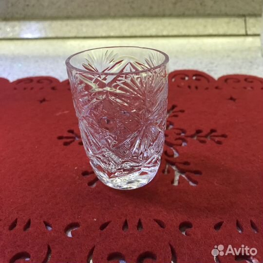Набор хрустальных рюмок СССР из 6 штук