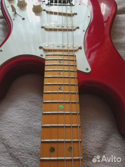 Fender stratocaster american deluxe red