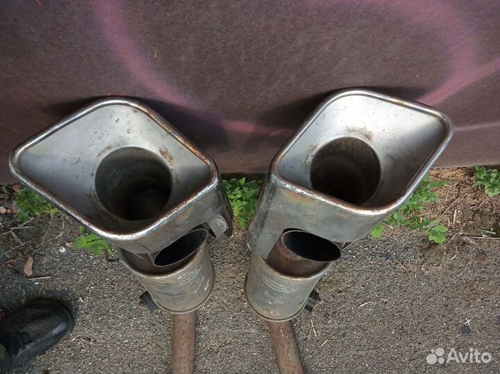 Задние банки глушителя с насадками RR Sport L320