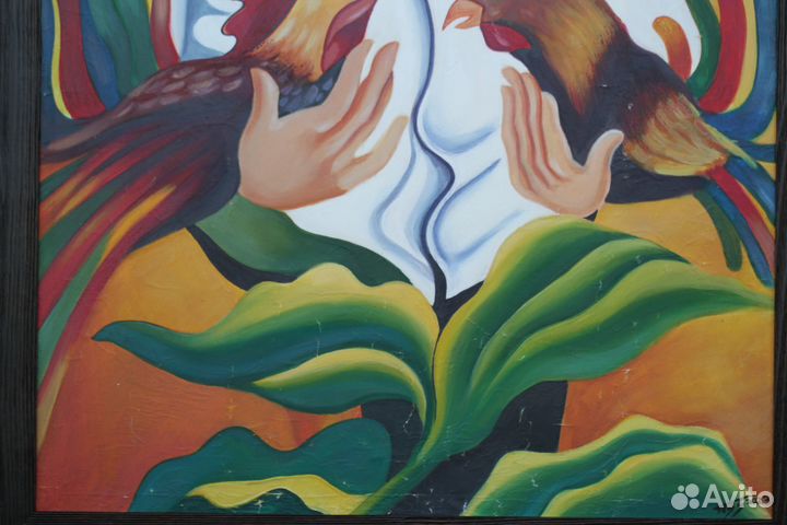 Картина Кубинская Сантерия. J. Emilio S. Santiago