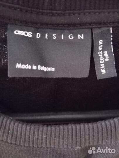 Свитшот женский ASOS чёрный 46