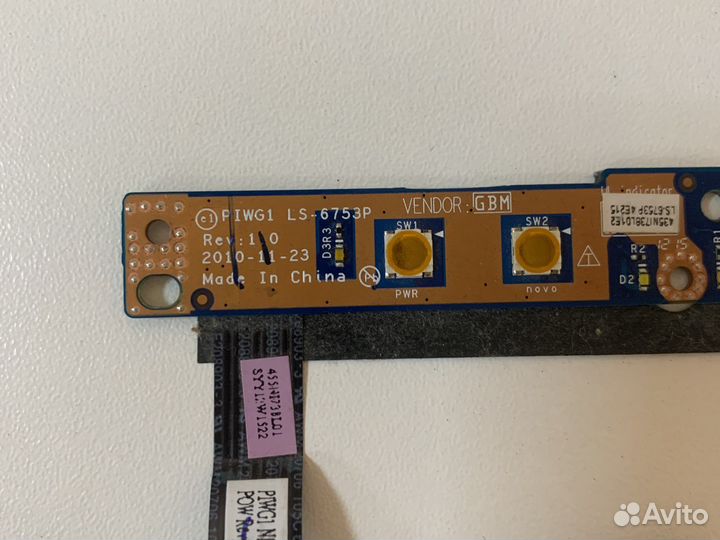 Кнопка включения ноутбука lenovo g780