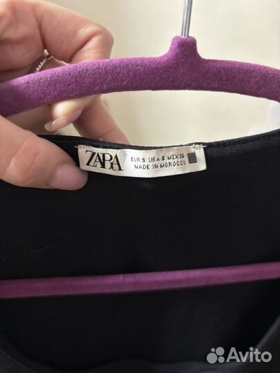 Черная майка zara