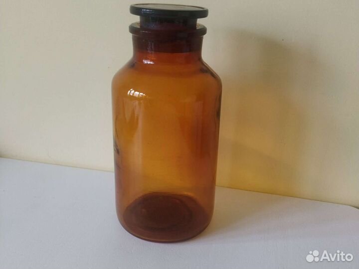 Склянка аптечная, штанглас, химбанка, ретро,винтаж