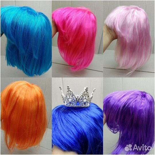 Парик каре разные цвета, новый