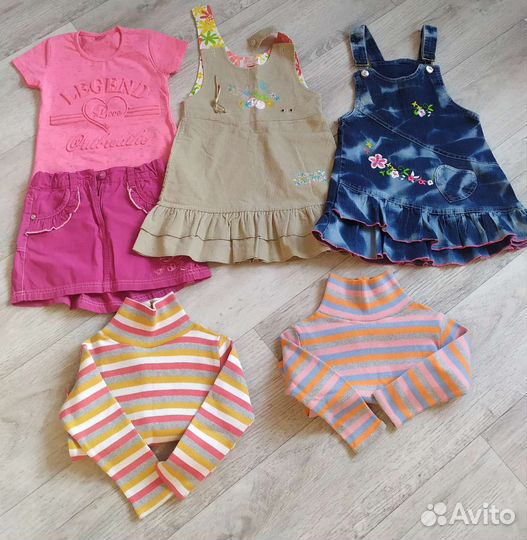 Вещи пакетом на девочку 104-110
