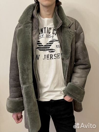 Дубленка натуральная мужская 48 50 размер