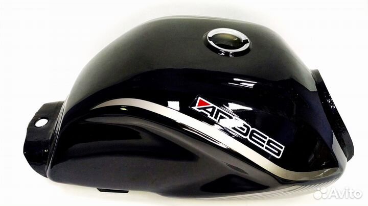 Бензобак мопеда Alpha andes черный глянцевый