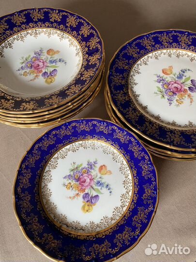 Чехия посуда cobalt