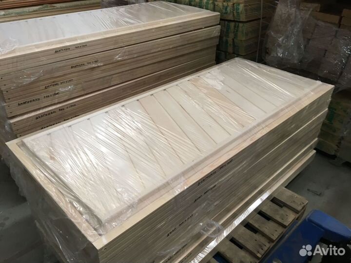 Дверь в баню липовая