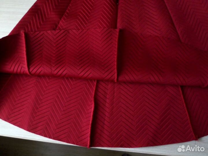 Юбка колокол кримплен бордо на рост 175 ниже колен