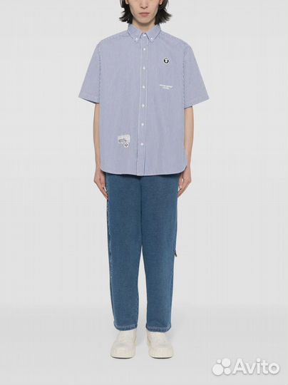 Полосатая рубашка aape (M-L)