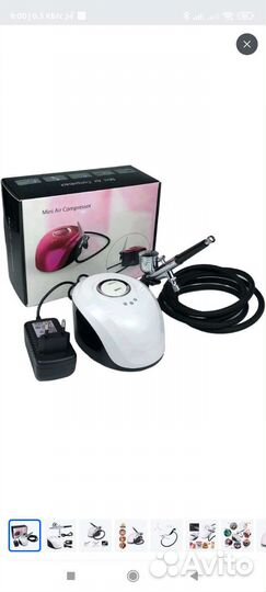 Аэрограф с компрессором для маникюра вт-19