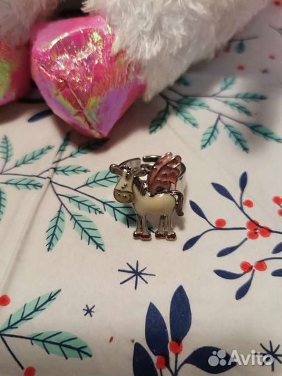 Плюшевый единорог + колечко