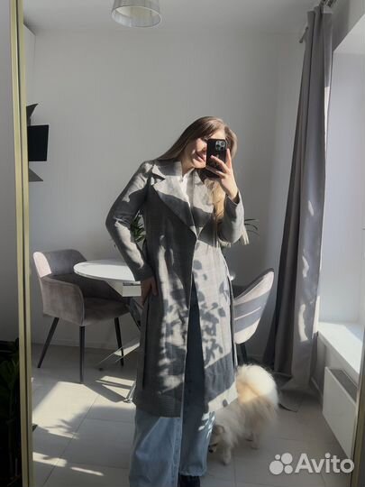 Пальто lime серое