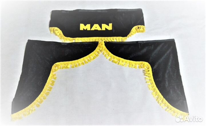 Ламбрекен лобового стекла и угол чёрный для MAN