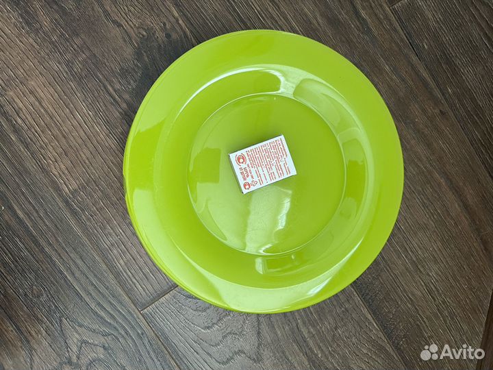 Набор тарелок посуда зелёные салатовые большие