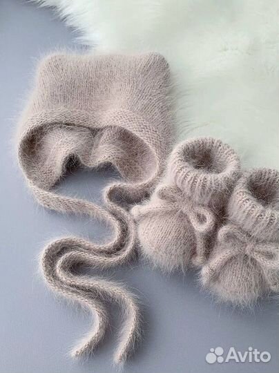 Шапочка с ушками медвежонка и котика