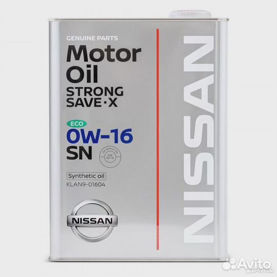 Масло моторное Nissan Strong Save X 0W-16 SN 4л