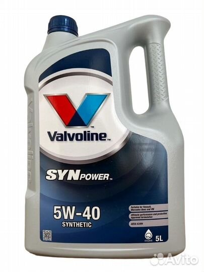 Моторное масло Valvoline SynPower 5W40 5л