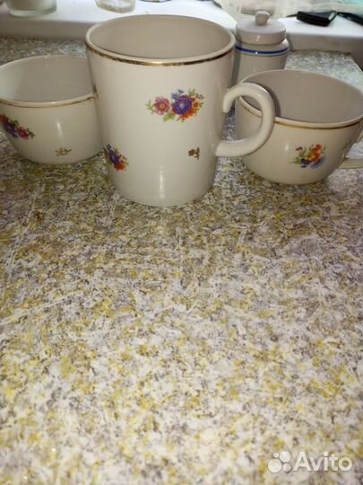 Советскую посуду чашки, молочница тарелки