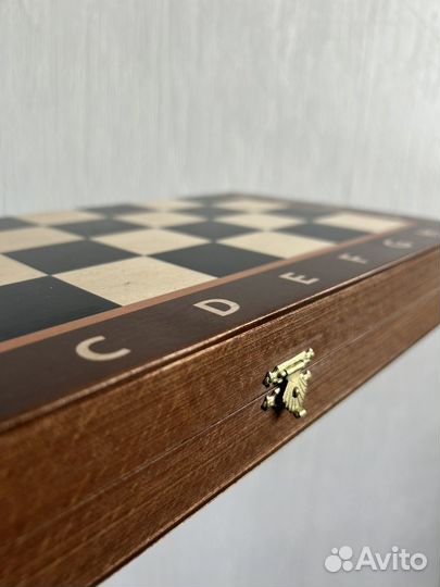 Шахматы большие деревянные с доской