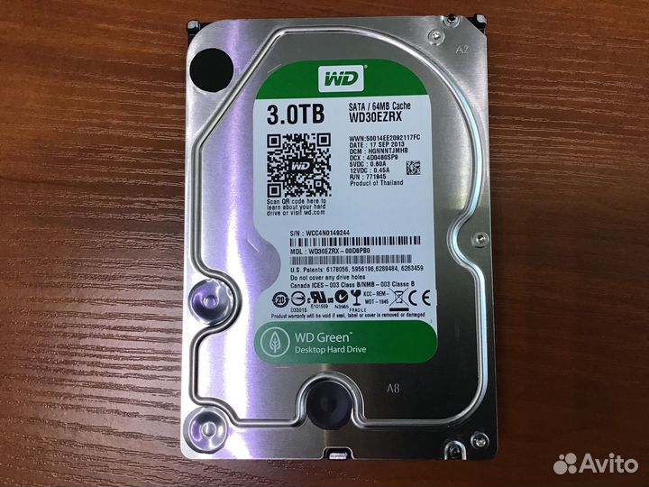Жесткий диск Western Digital 3 тб WD30ezrx