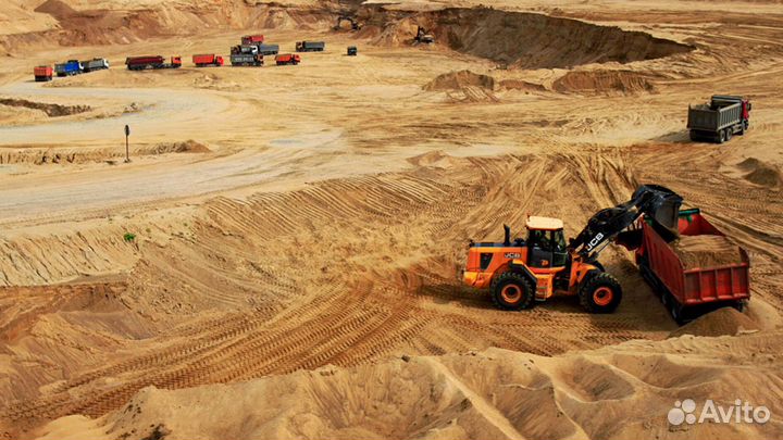 Песок карьерный с доставкой