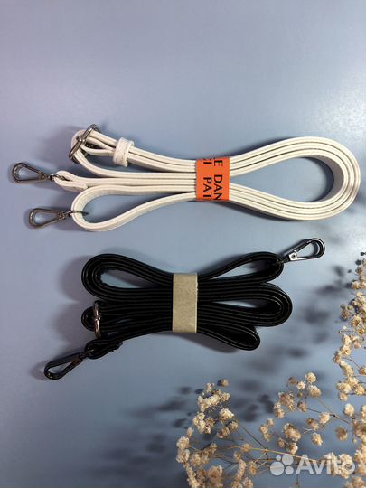 Ремень для сумки Новый белый черный длинный