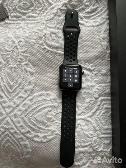 Часы apple watch nike+ series 3 42 mm