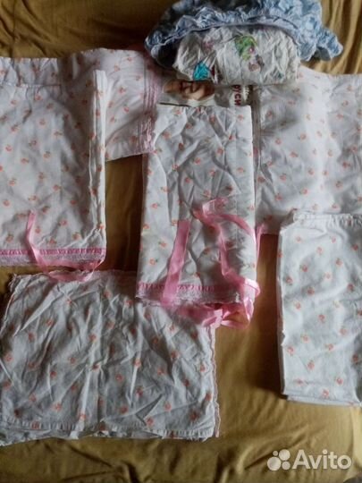 Для новорожденного. 10 шт. Постельное, новое