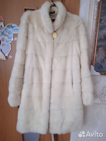 Шуба норковая поперечка 46-48 Италия