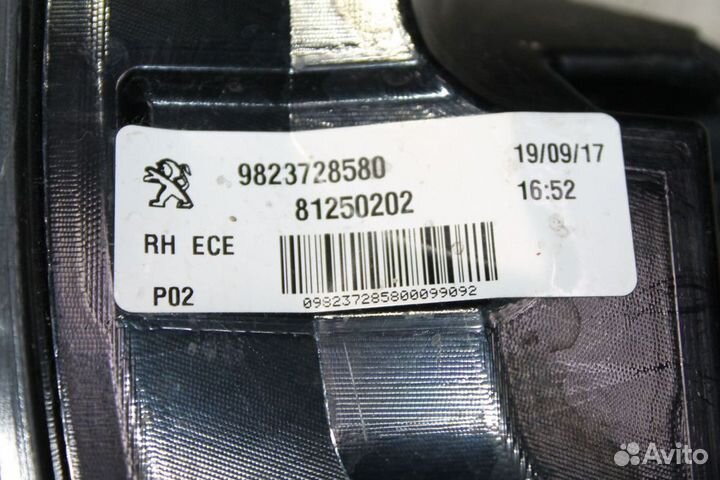 Фонарь задний правый Peugeot 308 T9 2014-2022