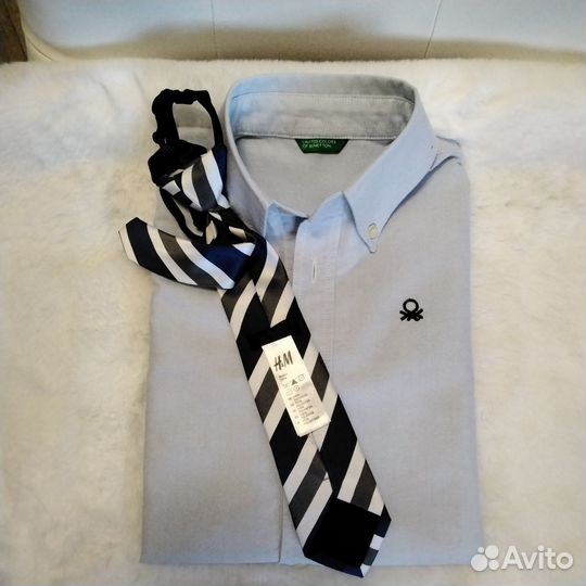 Рубашка benetton оригинал на мальчика 2-3 года