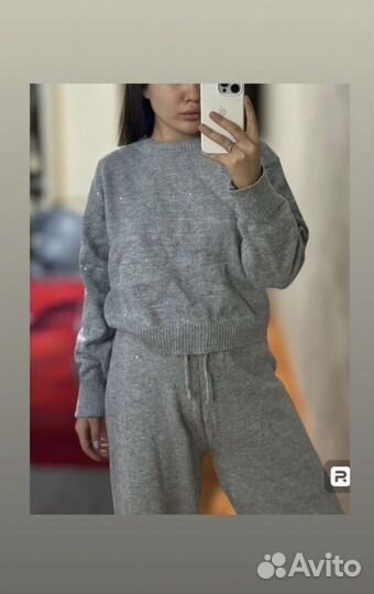 Костюм женский теплый трикотажный