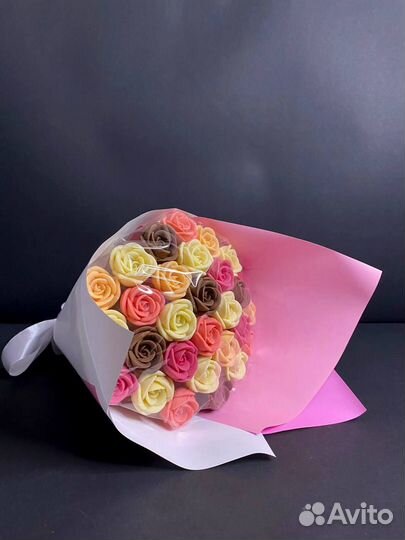 Розы из Бельгийского Шоколада - 29 шт в Букете