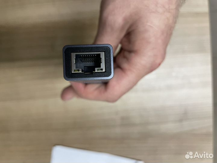 Сетевой адаптер USB KS-is KS-405 с хабом USB 3.0